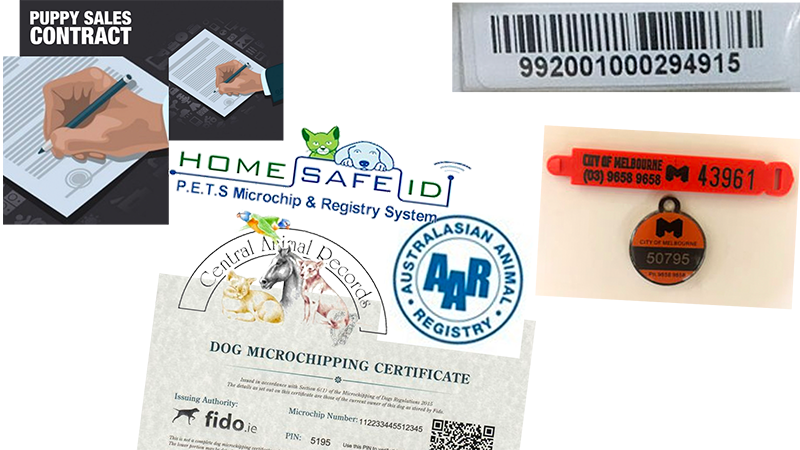 Sample articles that can proof animal ownership