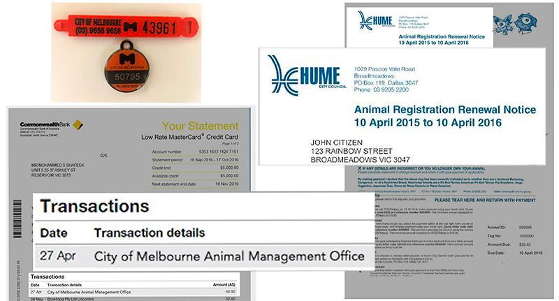 Sample articles that can prove current council registration